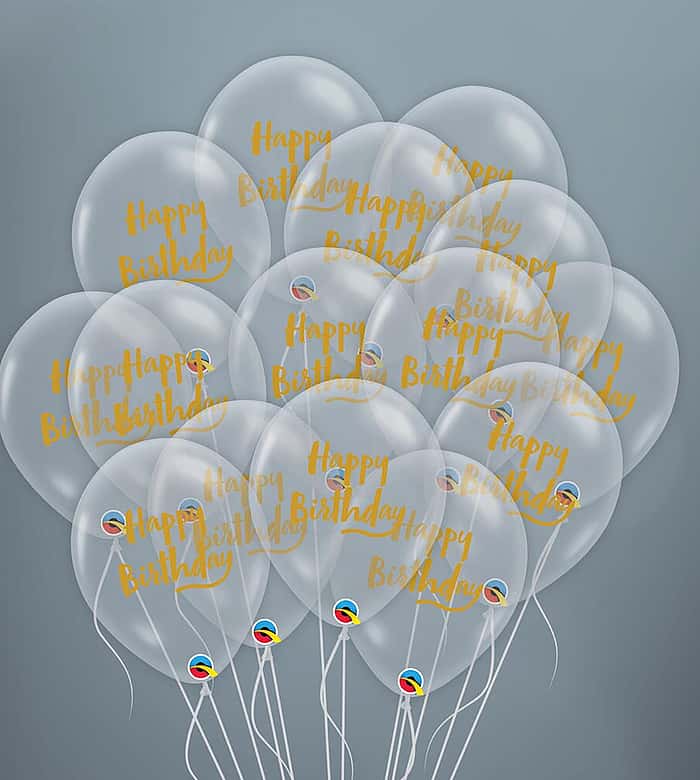15 Transparent Birthday Balloons