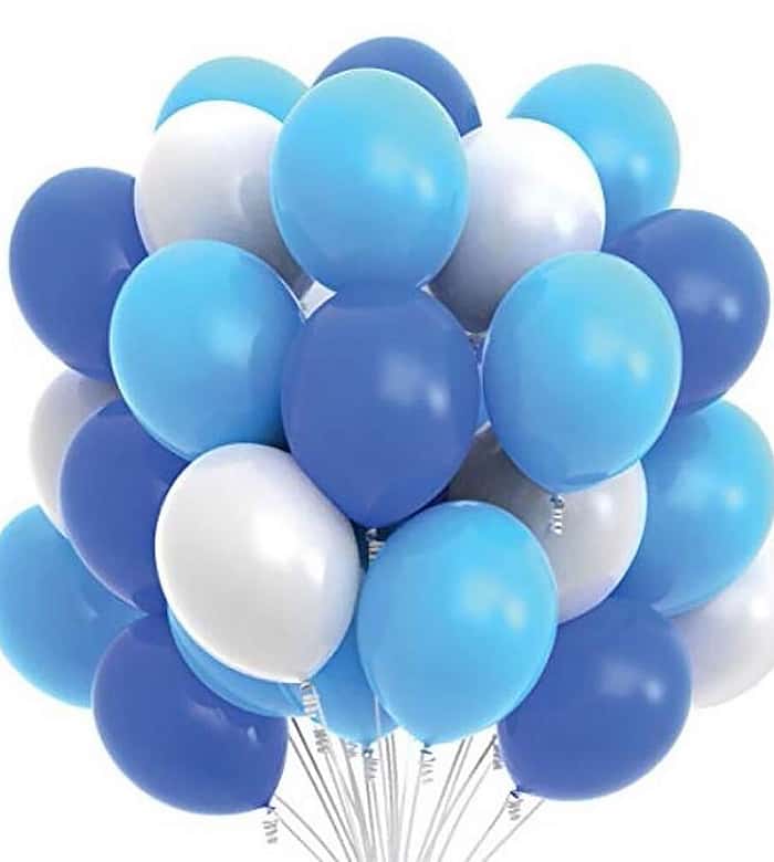 25 Mixed Color Helium Balloons