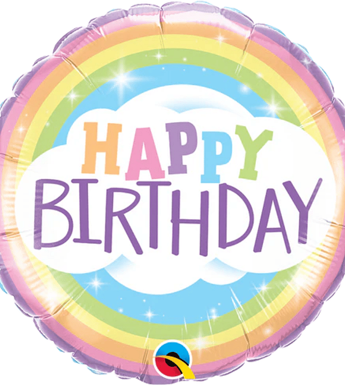Birthday Rainbow Single Foil Balloon