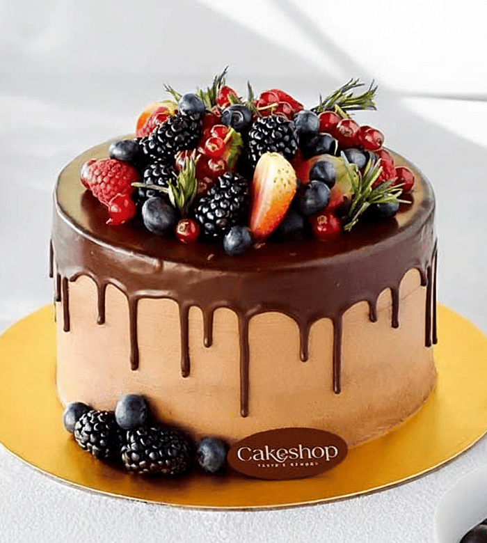 Chocolate Berry Drip Cake