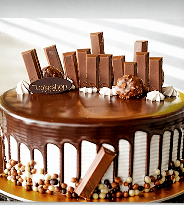 Eggless Milk Chocolate Drip Cake