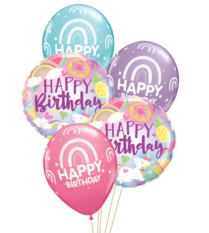 Fantastical Fun Birthday Balloon Floor Bouquet