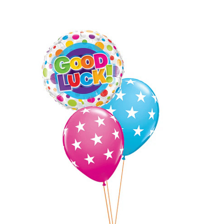 Good Luck Colorful Dots Balloon Table Centerpiece
