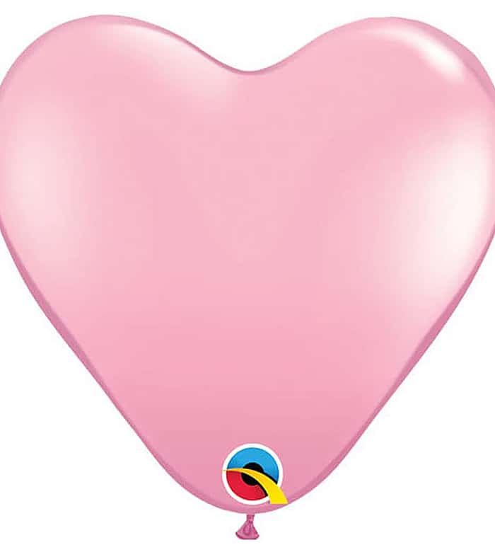 Heart Rubber Pink Balloon