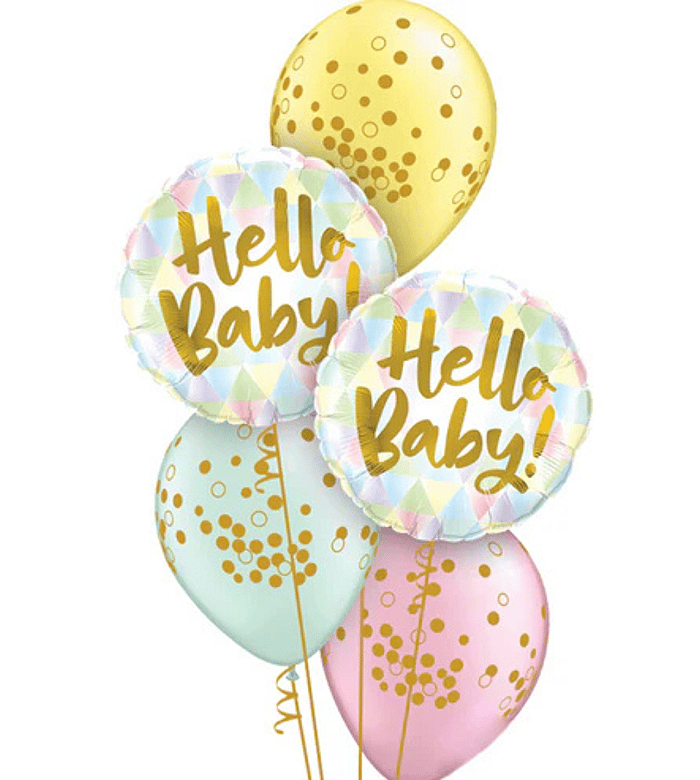 Hello Baby Balloon Floor Bouquet