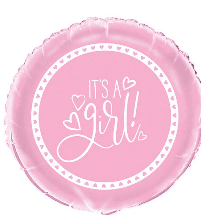 It's A Girl Single Foil Balloon