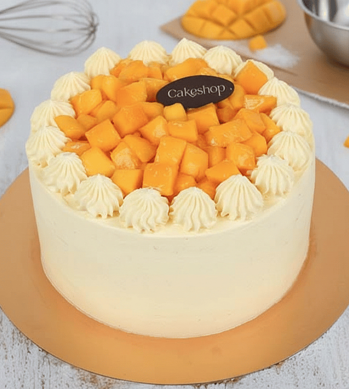 Mango Special Sponge Cake (Egg-less)