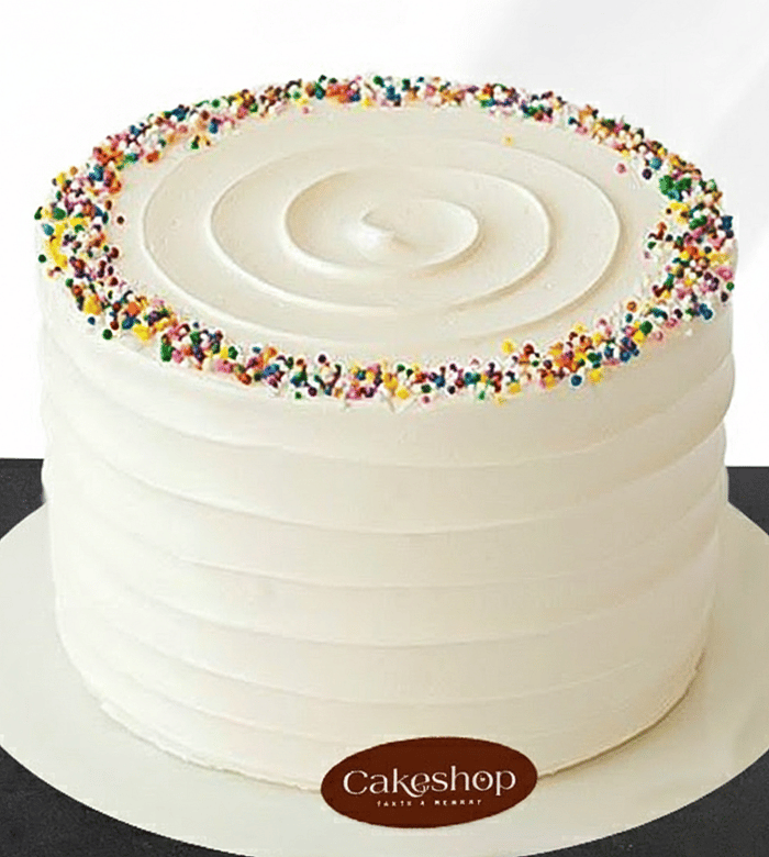 Rainbow Sprinkle Cake (Egg-less)