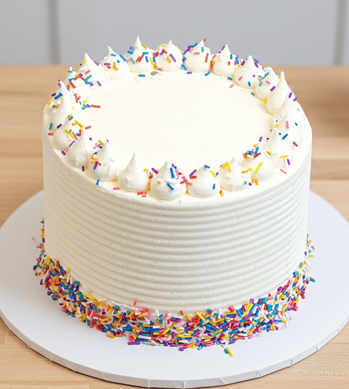 Rainbow Sprinkles Cake-2 (Egg-less)